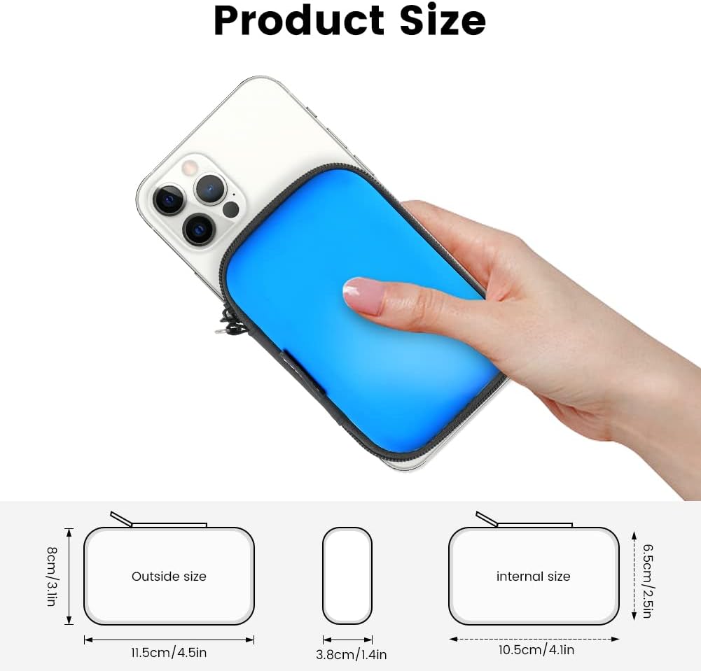 Earbud Case, RISETECH Hard EVA Earphone Carrying Case Holder Headphone Small Pouch Electronic Organizer Travel Bag for EarPods, Airpods, Beats Flex, Bose Wireless Wired Earbuds, USB Flash Drive -Red