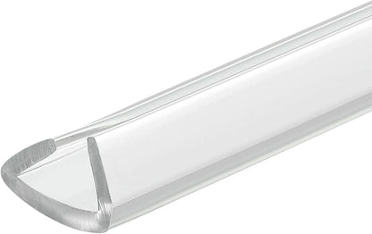 uxcell U Channel Edge Trim, 4.9ft Length Soft Rubber Guard Seal Strip Edge Protector Fit for 1-2mm Edge, (9/32" W x 5/32" H) Clear