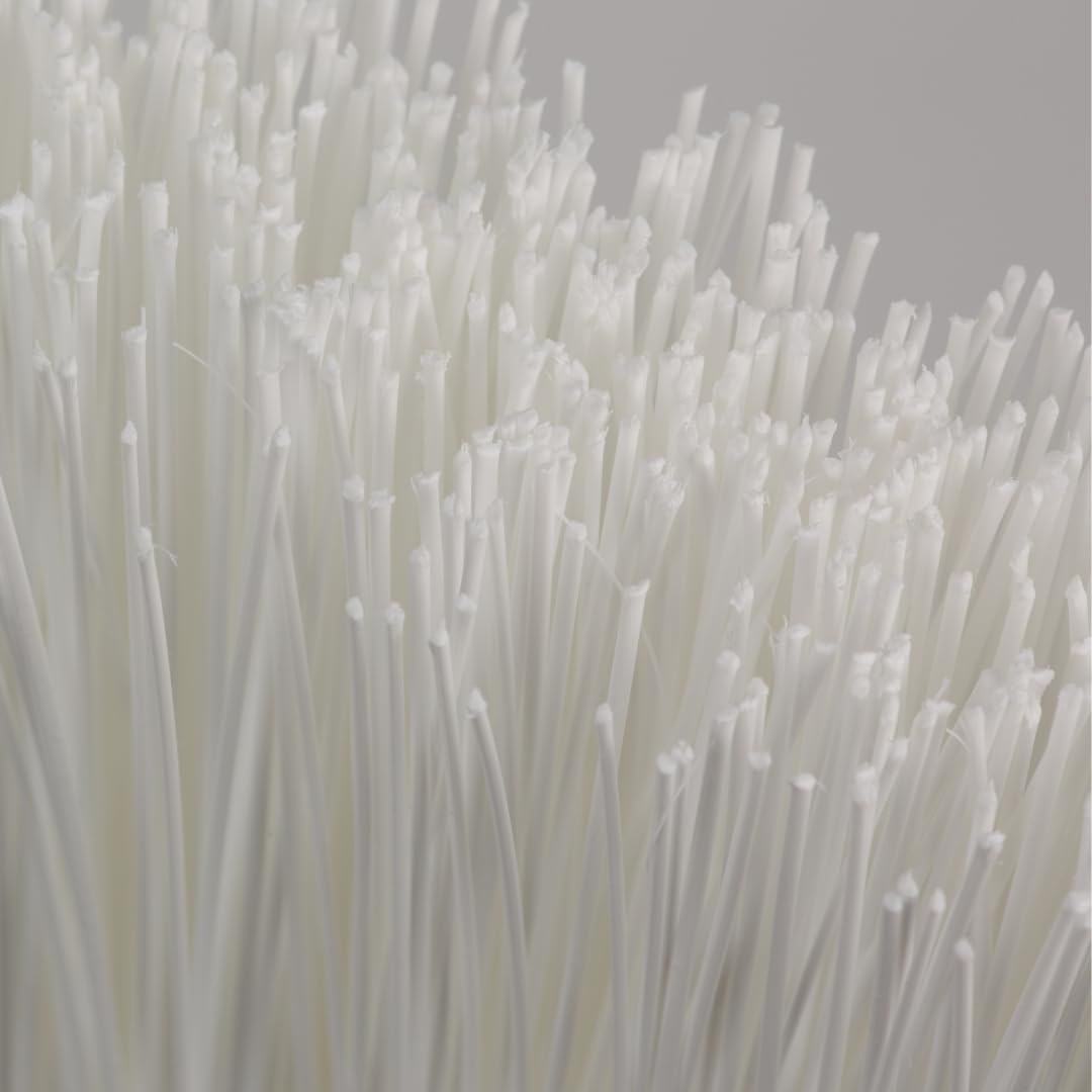 SPARTA Plastic Broom Head, Angled, Un-Flagged for Large Debris Indoor, Outdoor, Home, Restaurant, Lobby, Office, 12 Inches, Green