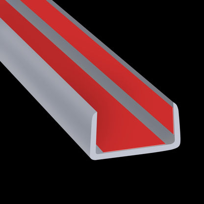 Slimline Cabinet Door Edge Protector, 3/4" Self Adhesive Peel and Stick Rubber Edge Guards, Flexible U Shaped Strips for Kitchen & Garbage Drawer Fronts, Edge Trims for Desks and Shelfves, Black, 10Ft