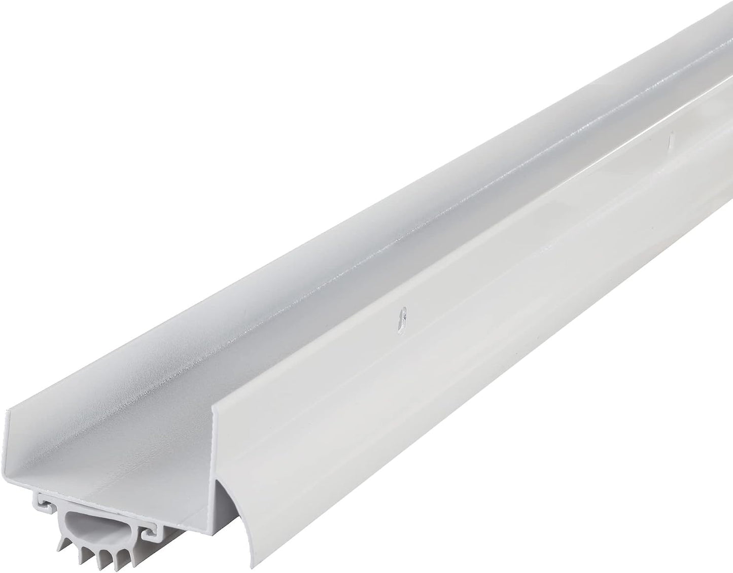 M-D Building Products 49000 36 in. Satin Nickel Aluminum U-Shape Screw-on Under Door Seal