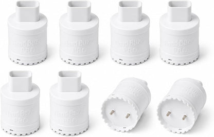 Flood Buzz Pro Water Leak Detectors for Homes & Businesses - 4-Pack | No Setup Required - 110db alarm - Under Sink, Toilet, Basement, Attic, RV, Water Heater, Dishwasher - Reusable Alarm