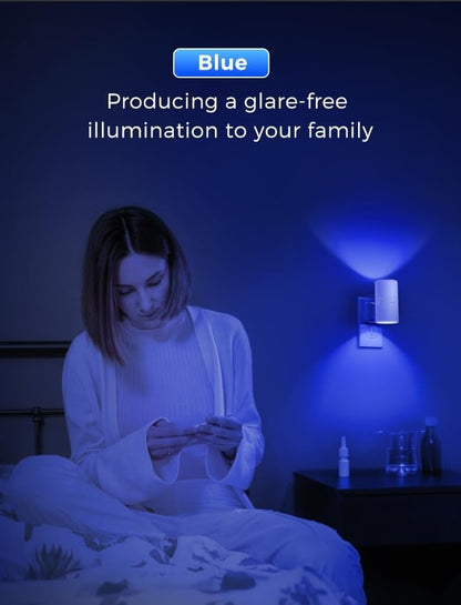 L LOHAS LED Night Light Plug in, Night Lights Plug into Wall, Light Sensor, 0-100LM Soft White 3000K, Dimmable Night Light, Modern Nightlight for Kids Bathroom Hallway Bedroom Kitchen Stairway, 2 Pack