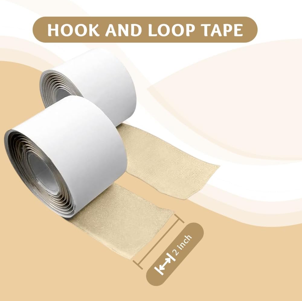 1 inch Black Hook and Loop Tape 1 Yd Self Adhesive Tape Sticky Back Heavy Duty Fastener Ideal for Window Fixing Net Carpets DIY Project Handmade Craft Home Office