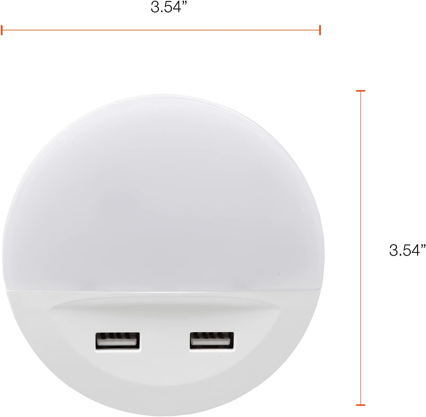LEDVANCE Sylvania LED Mini Automatic Plug-in Night Light with Sensor, Motion Activated, Dusk to Dawn, Warm White, Plug-in Type - 1 Pack (64988)
