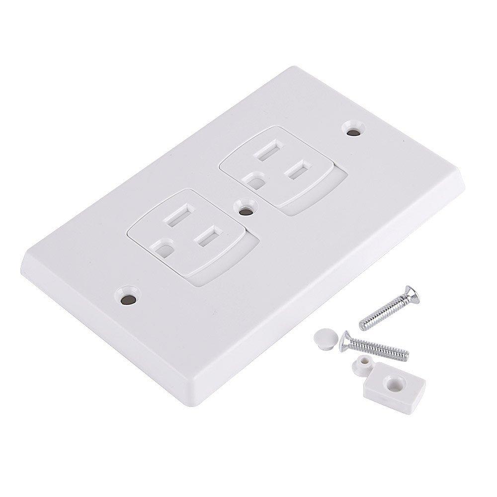 AUSTOR 12 Pack Baby Safety Electric Outlet Covers Baby Safety Self Closing Wall Socket Plugs Plate Alternate for Child Proofing