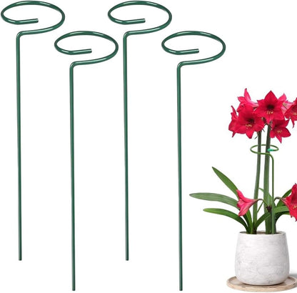 4/8/12 Pack Plant Stakes, 16/24/36 Inch Plant Support Stakes, 2025 New Plant Sticks Support, Flower Stakes for Plants Peony, Tomato Seedling, Marigold, Amaryllis, Sapling, Coreopsis (16 Inch-4 Pack)