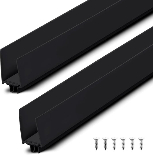 Pickmesh 4 Pcs 36 Inch Adjustable Storm Door Sweep for 1 to 1-2/5 in Bottom Seal Replacement Parts Under Draft Stopper Weather Stripping Threshold (White)