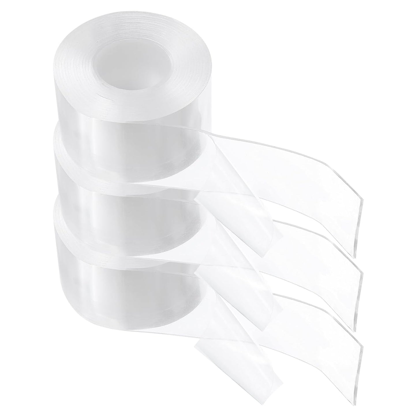 HARFINGTON Double Sided Nano Tape 10FT x 2" x 0.04" Multipurpose Removable Clear Mounting Tape Washable Waterproof Picture Hanging Adhesive Strips for Walls Carpets Posters Decor