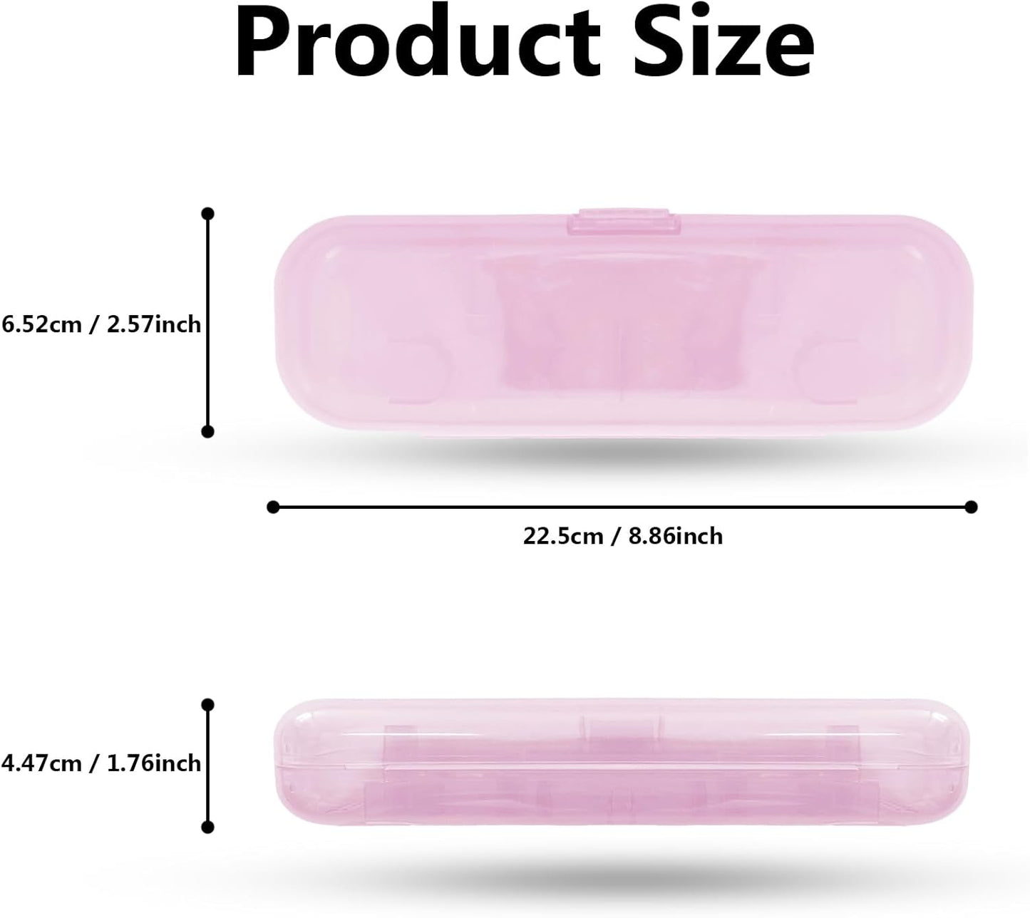 Newly upgraded toothbrush travel case, suitable for Oral-B/Oral-B Pro/Philips Sonicare/Aquasonic toothbrush, travel electric toothbrush box(black)