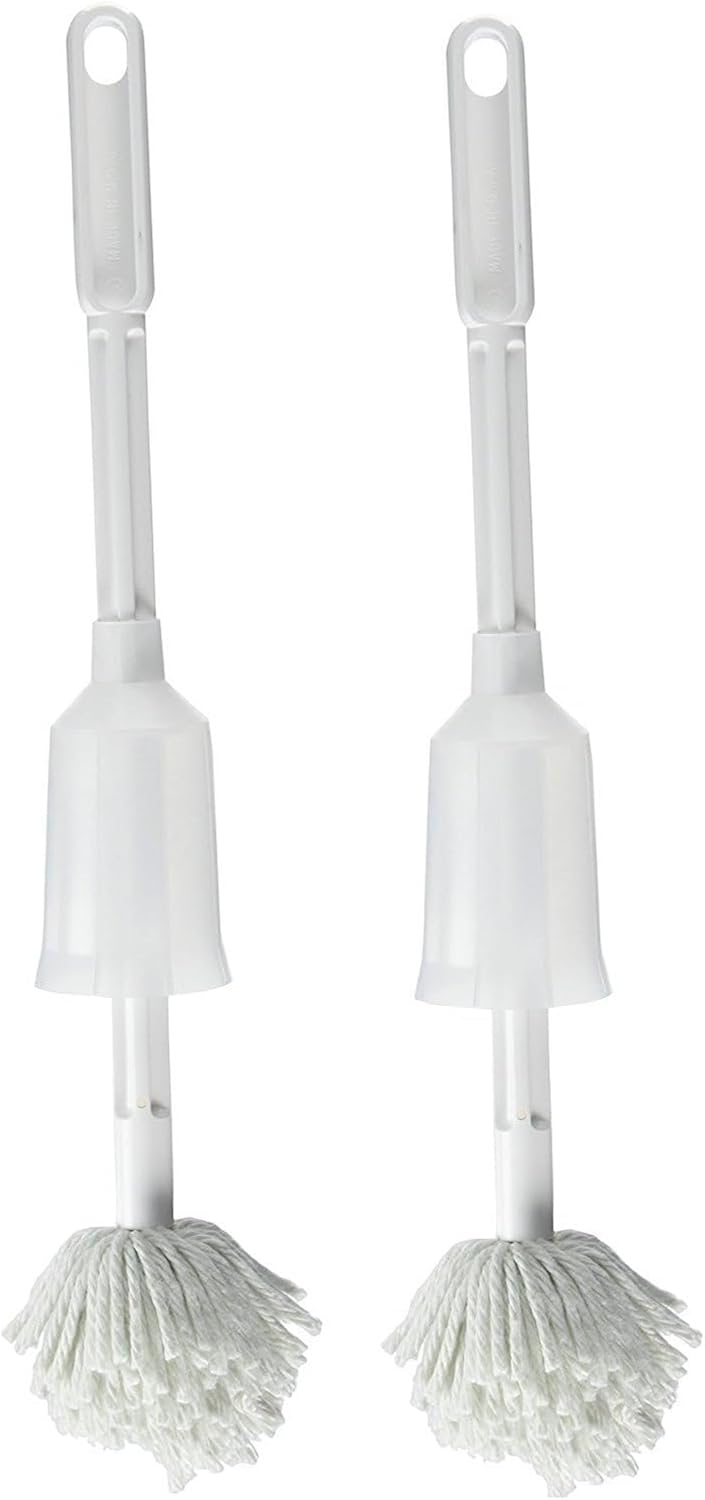 Fuller Brush Toilet Bowl Cleaner Brush – Antimicrobial Toilet Swab with Soft Non-Scratch Head, Long Handle, Deep Cleaning Under Rim (Pack of 1)