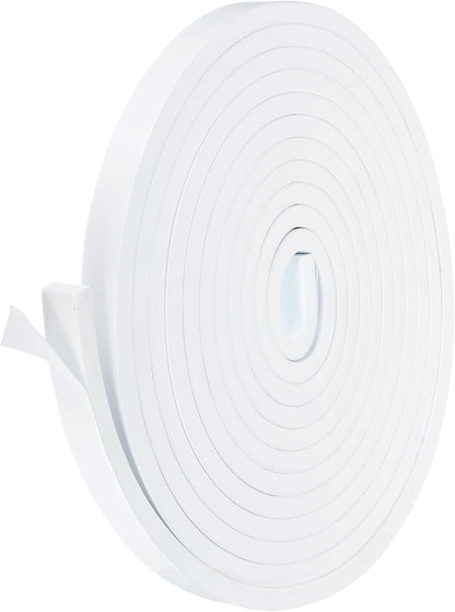 PATIKIL Weather Stripping Door Seal Strip, 3/8 Inch x 1/4 Inch x 32 Ft Self Adhesive Soundproof High Density Foam Tape Insulation for Door Window Air Conditioning, White - Colors B