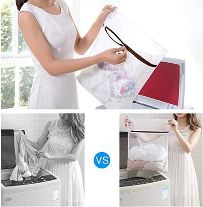 GOGOODA Mesh Laundry Bags for Delicates Durable Protective Wash Bags | Travel Storage Bags for Intimates Lingerie, 3PCS（3XXL）