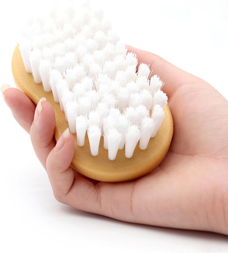 JSCARLIFE Car Interior Cleaning Brush, Deep Scrub Upholstery Scrubber, Soft Bristle Heavy Duty Handheld Scrub Brush for Car, Furniture, Sofa