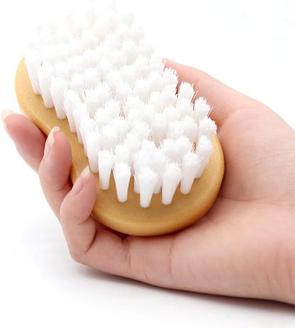 JSCARLIFE Car Interior Cleaning Brush, Deep Scrub Upholstery Scrubber, Soft Bristle Heavy Duty Handheld Scrub Brush for Car, Furniture, Sofa