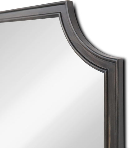 WallBeyond Full Length Mirror Wall Mounted 65"x22", Rustic Wooden Frame Floor Mirror, Large Full Body Mirror for Bedroom, Leaning or Hanging Against Wall, Natural