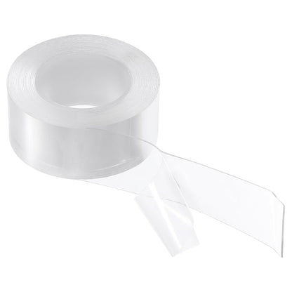 HARFINGTON Double Sided Nano Tape 10FT x 2" x 0.04" Multipurpose Removable Clear Mounting Tape Washable Waterproof Picture Hanging Adhesive Strips for Walls Carpets Posters Decor