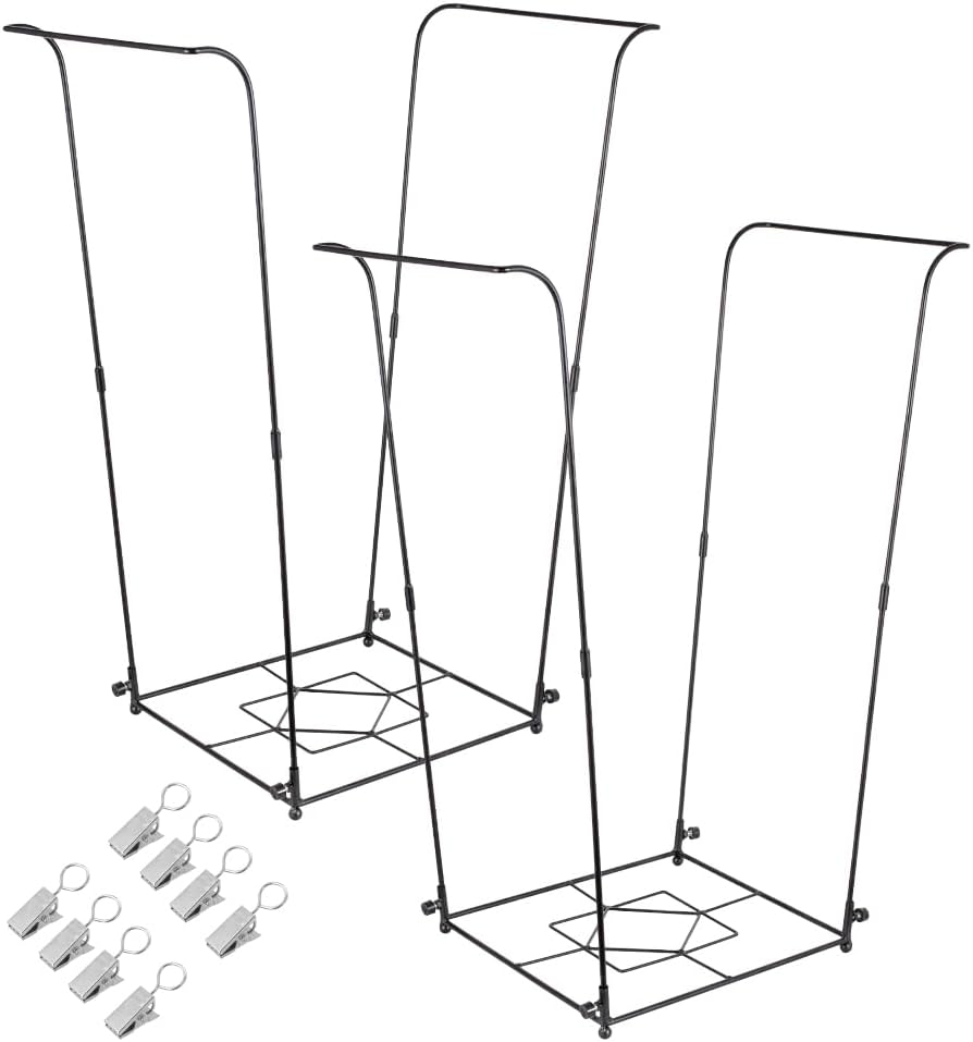 Trash Bag Holder, Metal Garbage Bag Holder, 30-45 Gallon Portable Trash Bag Holder Stand, Multi-use Leaf Bag Holder for Yard, Camping, Party, Wedding