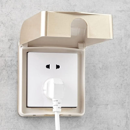 Fielect Weatherproof in Use Outlet Cover Plug 86 Type Electrical Outlet Cover Receptacle Protector 98x110x43mm for Retrofit Siding Construction, Transparent
