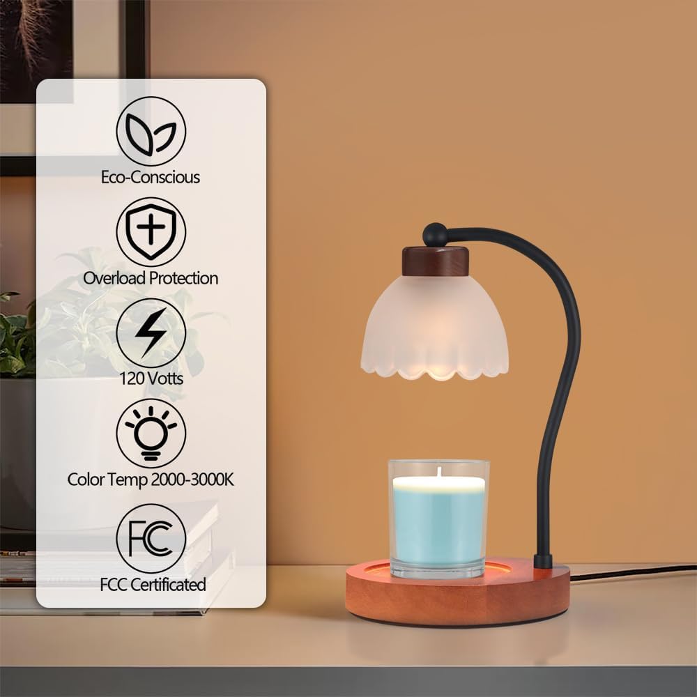 mocosa Candle Warmer Lamp with Adjustable Height Dimmable for New Home Decor Electric Candle Warmer for Jar Candles Birthday Gifts for Women Mom(Hummingbird)