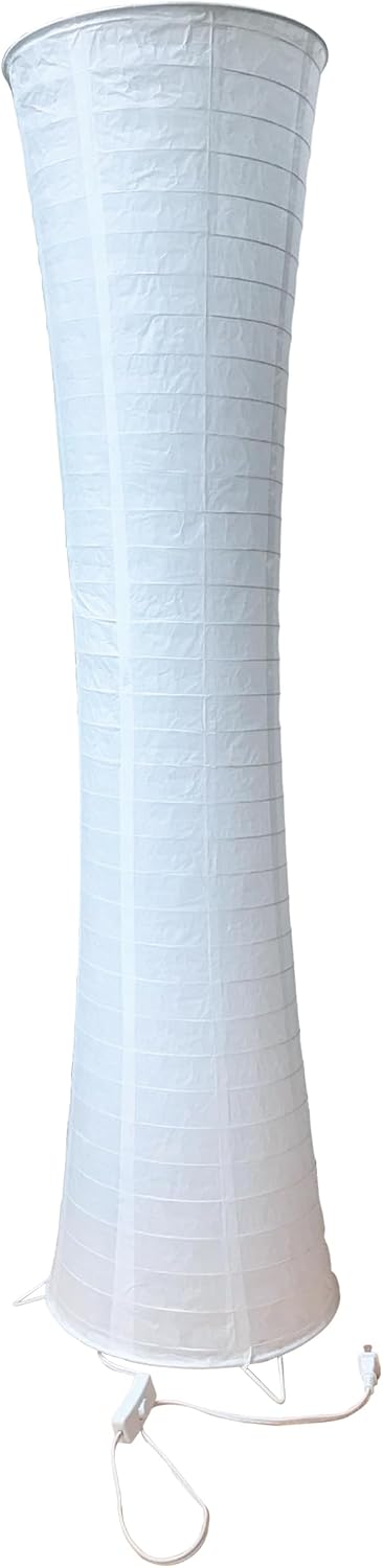 Paper Lamp Desk Lantern Table Lamps Rice Paper Bedside Nightstand Portable Small Light for Living Room Bedroom (1, 19.2"x8.5"x8.5")