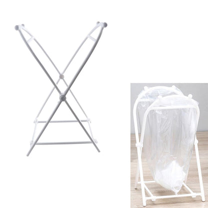 Garbage Bag Holder, Hanging Trash Bag Holder Collapsible Garbage Bag Rack Shelf Tote Bag Bracket Rubbish Bag Stand for Bathroom Home Kitchen Office