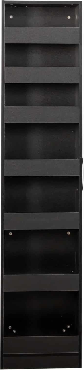 68'' Tall Narrow Storage Cabinet with Handle & Wheels, 7 Tier Pull-Out Kitchen Pantry Cart, Rolling Slim Freestanding Organizers Shelf Spice Rack for Small Spaces (White-Wheels, 7 Tier)