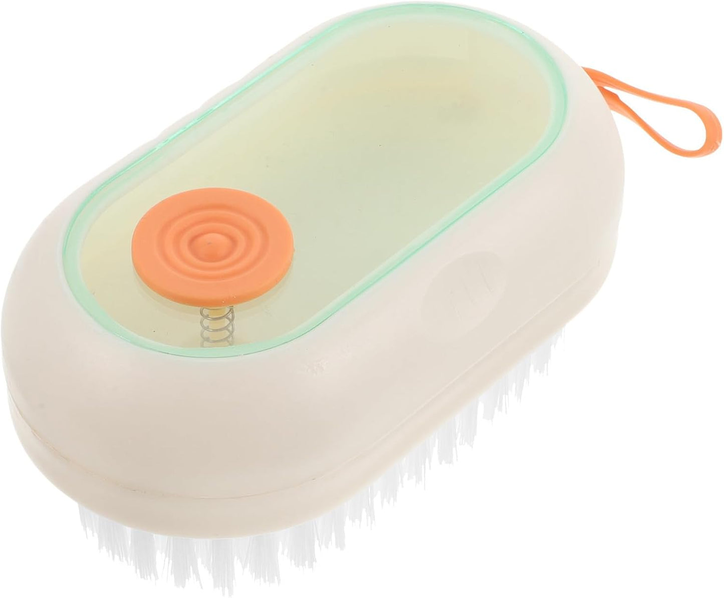 BESPORTBLE Multifunctional Liquid-Filled Shoe Brush with Anti-Slip Handle, Abs and TPR Material, Soft Bristles for Cleaning Shoes and Clothes, for Home and Travel Use