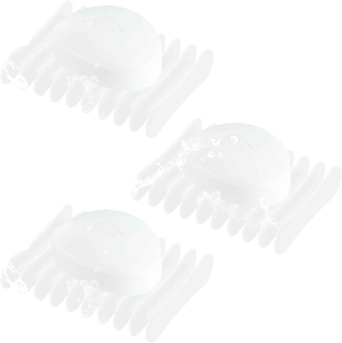 3 Pack Self Draining Silicone Soap Holder, Non-Slip Soap Dish for Bathroom, Shower & Sink, Keeps Soap Bars Dry, Easy to Clean, Clear