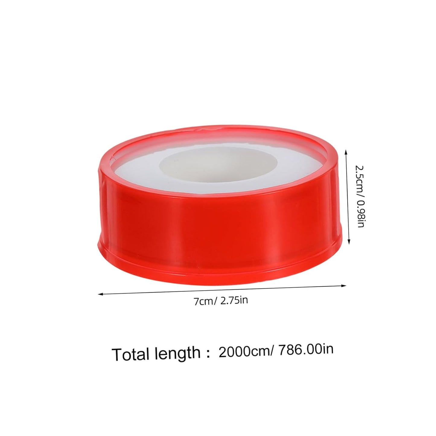 Mikikit PTFE Thread Seal Tape Temperature Resistance 10 Rolls for Plumbing Connections Pipe Leak Repair Tape for Kitchen and Residential Applications