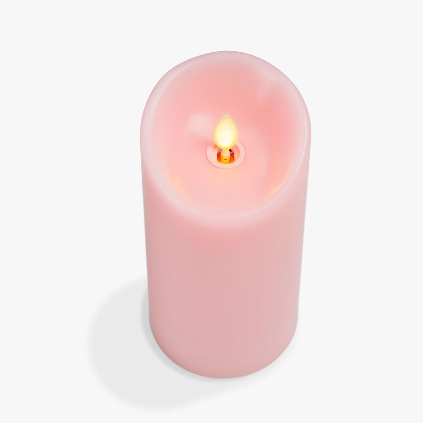Luminara Flameless LED Battery Operated Ivory Pillar Candle, Flickering Realistic Moving Flame, 3" x 4.5" Luminous Real Wax Indoor Home Decor Pack of 1