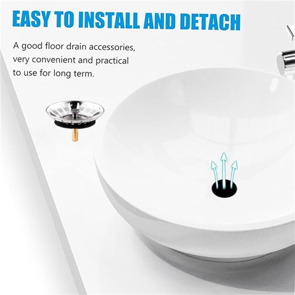 Kitchen Sink Basket Strainer Replacement for US Standard Drains (3.15 Inch), Premium 304 Stainless Steel Body ，1 Pack