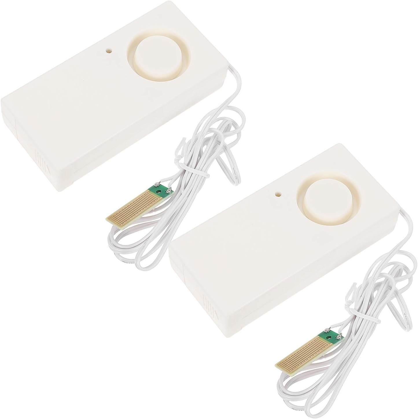 Beaupretty 2pcs Water Leak Alarm Detector with 110db Audible Overflow Alarm, Abs Material, Easy DIY Installation, Real Time Water Detection Sensor for Kitchen and Home