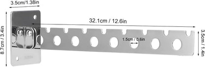 Wall Mounted Stainless Steel Drying Rack Foldable Space Saving Design Rusts Resistant Sturdy Hanger Rack for Clothes Organization Laundry Room Use