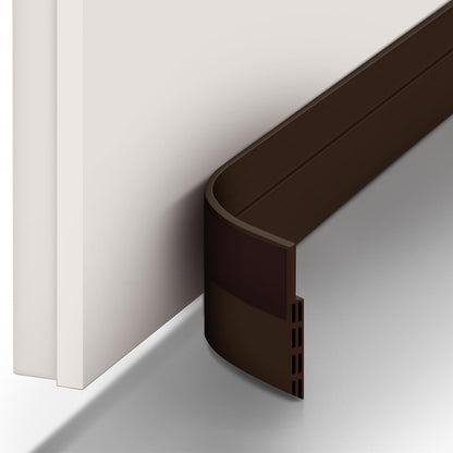 Door Draft Stopper, Ohuhu 39"L x 2"W Silicone Weather Stripping Under Door Seal for Exterior Interior Doors, 1" Widened Strong Adhesive, Soundproof Door Sweep Strip to Block Cold, Noise, Light Pests