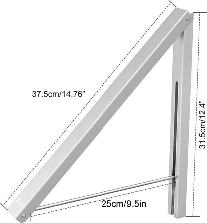 Drying Rack Wall Mounted Clothes Hanger Folding Wall Coat Racks Aluminum Home Storage Organiser Space Savers