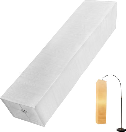 Rice Japanese Paper Lamp Shade, Replacement Foldable Paper Lampshade for Living Room Bedroom