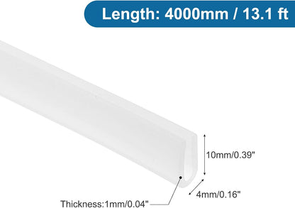 PATIKIL U Channel Edging Trim, 26Ft Sheet Metal Edge Guard Protector Rubber Edge Trim Air Sealed Seal Strip, 5/64" Slot, Fits 1/16"-5/64" Edge, 9/32" x5/128 x5/32