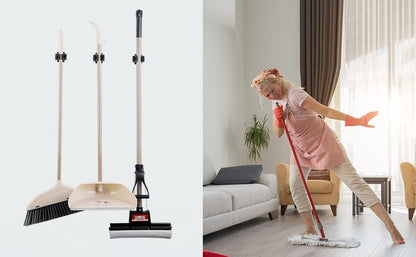 JAMEND CLXP 24PCS Broom and Mop Holder, Heavy Duty Garden Tool Organizer Rack Rake and Shovel Handle, Stainless Steel Mop Hanger. Wall Mounted with Screws.Matte Black