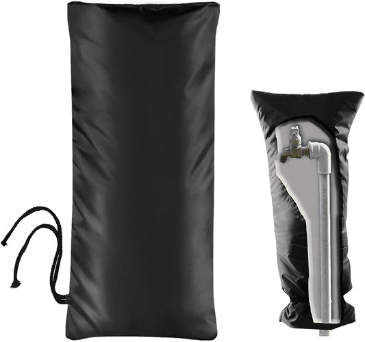 Outdoor Faucet Cover Socks for Winter Freeze Protection, Homsky 28" L x 15" W Large Faucet Covers for Outside, Reusable Outdoor Yard Spigot Cover, Antifreeze Long Water Insulated Faucet Cover Socks