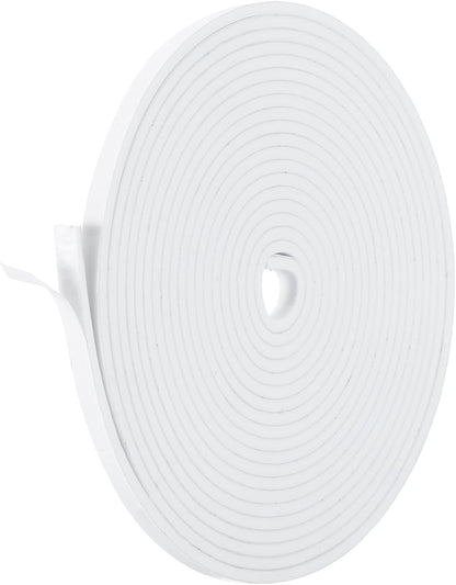 PATIKIL Weather Stripping Door Seal Strip, 3/8 Inch x 1/4 Inch x 32 Ft Self Adhesive Soundproof High Density Foam Tape Insulation for Door Window Air Conditioning, White - Colors A