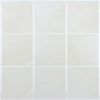 CHIHUT 6 Sheets 12"x12" Glossy Grey Concrete Checkered Peel and Stick Backsplash Tiles Waterproof Heat Resistant Self Adhesive Vinyl Wall Tiles for Kitchen Bathroom Laundry Room Renter Friendly Tiles