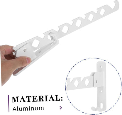 CHILDWEET Wall Mounted Drying Rack: Space Saving Laundry Hanger Foldable Clothes Drying Rack Organizer for Laundry Room Bathroom Hanging Decor