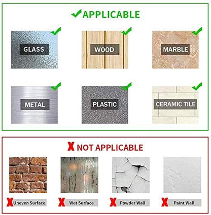 Double Sided Adhesive Nano Tape,Transparent Strong Washable Adhesive Traceless Gel Tape,Removable and Reusable Sticky Anti Slip Tape for Home,Wall,Room,Office Decor (9.84 FT)