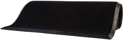 Consolidated Plastics Heavy-Duty Shoe-Scraper Outdoor Finger Tip Entryway Mat, 32" W x 39" L, Black
