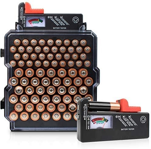 Battery Tester Checker (1 Pack w/Organizer)