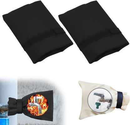 Outdoor Faucet Covers for Winter Freeze Protection, 2026 Upgraded Insulated Spigot Cover, Waterproof Outside Garden Faucet Socks for Winter, Patio Home Must-Have Hose Bib Covers (Black, 1pcs)