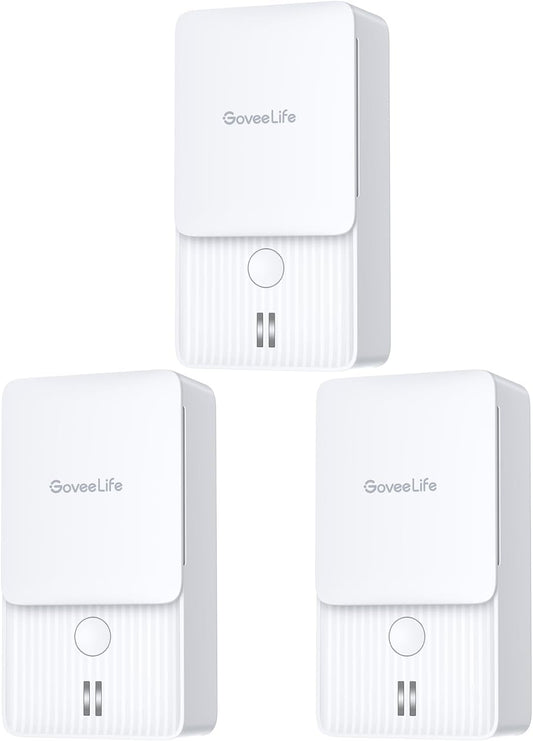 GoveeLife Water Leak Detectors 5 Pack, 100dB Adjustable Audio Alarm and Leak and Drip Alerts, Detector for Home, Bedrooms, Basement, Warehouse, Cabin/RV