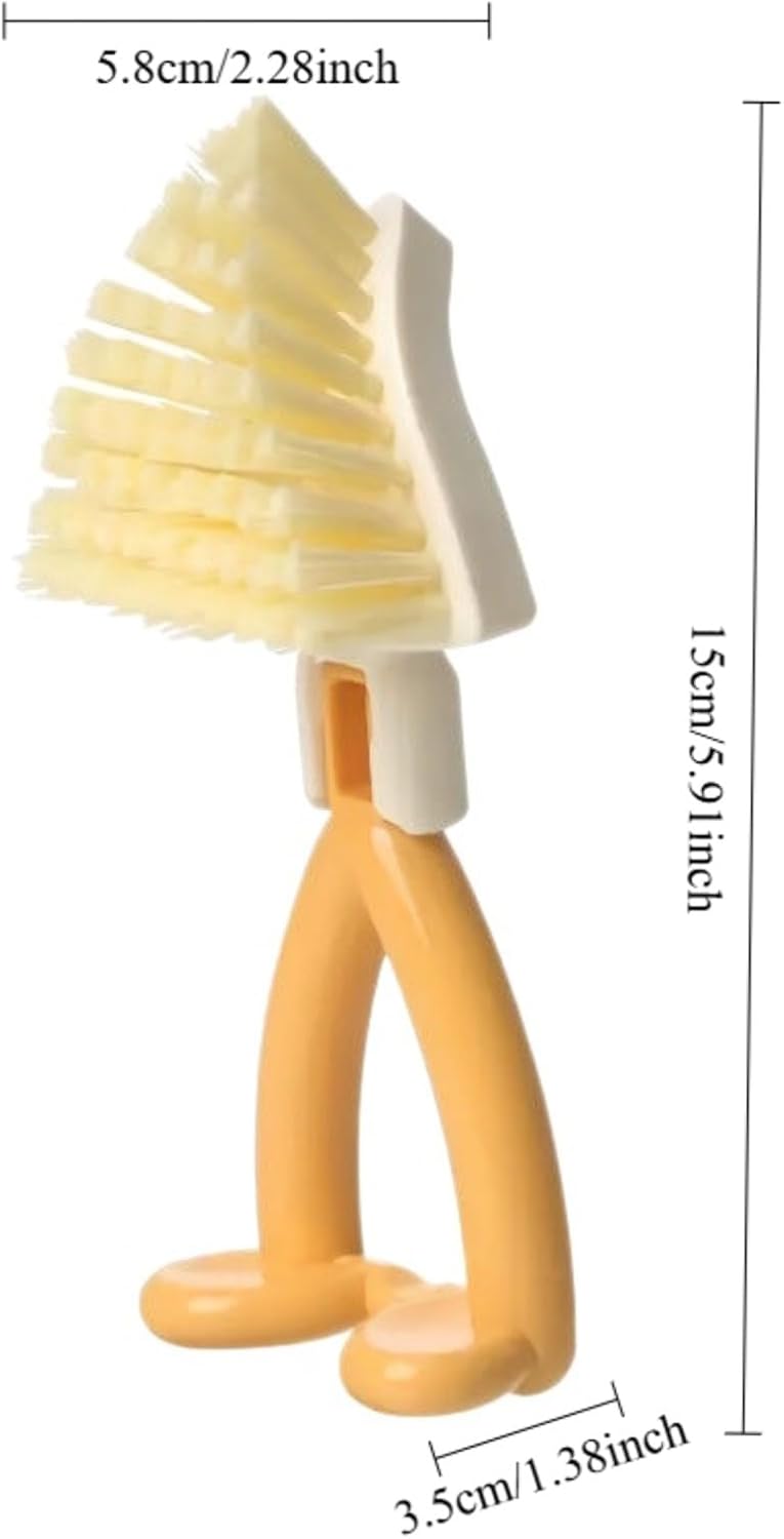 1 Pack Crevice Cleaning Brush, Narrow Gap Cleaning Tool for Window Tracks, Bathroom Tile, Floor and Household Corners, Cleaning Supplies