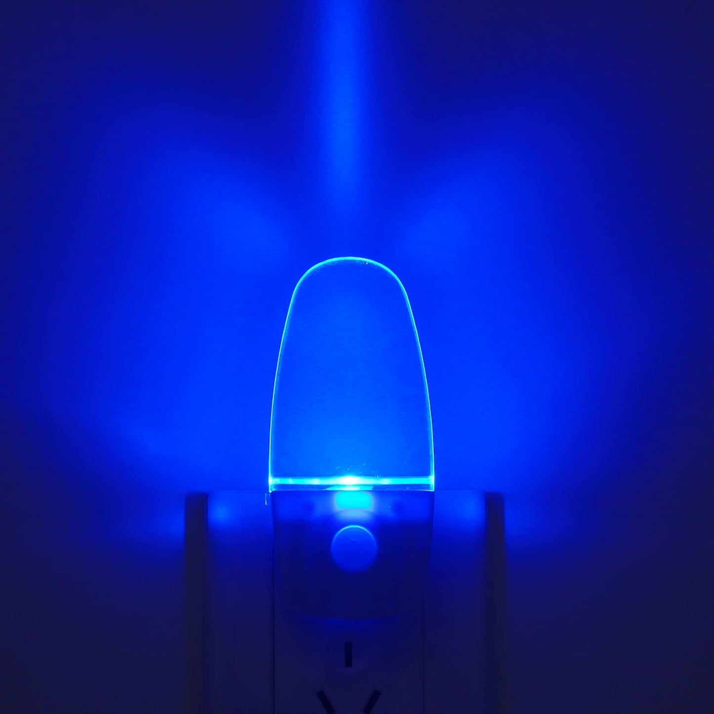 Motion Sensor Night Light 2 Pack, 0.5W Plug in Motion Activated LED Night Lights, Automatic Motion Detector Night Lights for Kids Room, Bedroom, Bathroom, Stair, Toilet, Corridor (Blue)